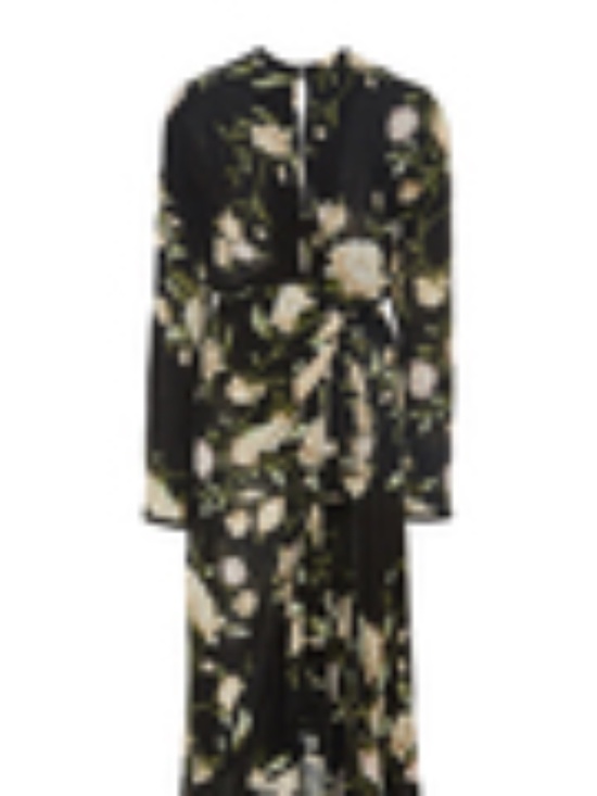 Melodias Salvajes Floral Silk Georgette Dress SIZE 4 - Picture 5 of 5